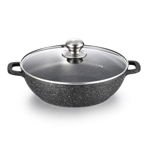 Juego de <span class=keywords><strong>Ollas</strong></span> y Sartenes de Cerámica Antiadherentes de 10 Piezas, de Aluminio, con Tapa de Vidrio, Aptas para Horno, Gas e Inducción, Venta al Por Mayor OEM - Product Image 2