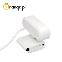 Kamera HD Mini Orange Pi 1080P Rotasi Horizontal 360 Derajat Antarmuka USB Mikrofon Analog Kompatibel dengan Win XP/7/8/10 IOS 10x10x10