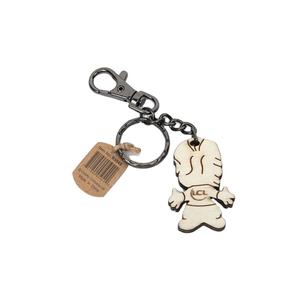 Hongya напечатанный популярный узор деревянный гравированный Логотип персонализированный рекламный деревянный Гравировальный кожаный брелок - Product Image 2