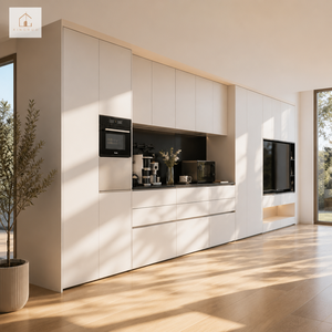 XINGRUO Mobile <span class=keywords><strong>TV</strong></span> Integrato Professionale, Unità <span class=keywords><strong>a</strong></span> Parete Completa, Arredamento Moderno di Lusso in Legno per Soggiorno, Mobili su Misura ad Alta Capacità - Product Image 2