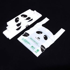 High Quality Supermarket Custom Printed Plastic Shopping <b>Bag</b> T-shirt <b>Bag</b> Different Size Plastic Vest <b>Bag</b> for Household Use - Product Image 3