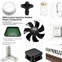 OEM Custom Injection Molded Plastic Components for Consumer Electronics, Home Appliances and Industrial Equipment