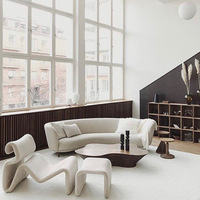 Chaise de relaxation créative et originale pour hôtel, chambre à coucher, salon, avec dossier, structure en fibre de verre, mobilier de maison