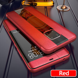 A103 — coque de téléphone <span class=keywords><strong>Huawei</strong></span> à rabat en cuir de vache, pour <span class=keywords><strong>Mate</strong></span> <span class=keywords><strong>20</strong></span> Pro/<span class=keywords><strong>Lite</strong></span>, <span class=keywords><strong>20</strong></span> X, <span class=keywords><strong>Mate</strong></span> 30 pro, 10, 9 et 8 - Product Image 2