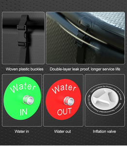 Baignoire de plongée froide gonflable en tissu ultra résistant, grande capacité, bain de glace en tissu ultra durable - Product Image 6