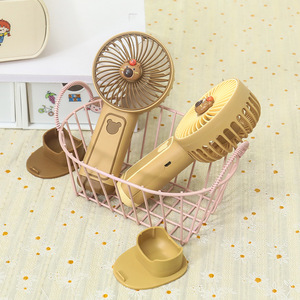 Portable Handheld USB Rechargeable <b>Fan</b> With <b>Stand</b> 5W DC Motor Button Control For Desk And Outdoor Use - Product Image 3