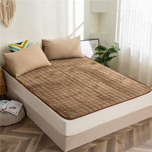 ที่นอนนุ่มสบายถัก,เบาะรองที่นอนกันน้ำสีน้ำตาล - Product Image 2