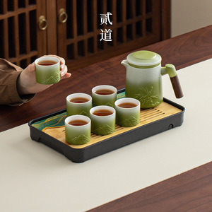 Juego de Té Rising Step By Step, Juego de Regalo de Cerámica para Viaje, para el Festival del Bote del Dragón, Regalos Empresariales, Diseño Moderno en Relieve - Product Image 3