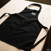 Tablier de cuisine en coton avec logo personnalisé noir blanc rose pour serveur de restaurant et serveuse Tablier de cuisine de chef cuisinier BBQ pour femmes et hommes avec poche