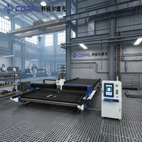 Machine de découpe laser fibre CNC sur rail au sol CORAL CRL-12025AD 20000W, approvisionnement direct usine pour la fabrication de grandes tôles métalliques