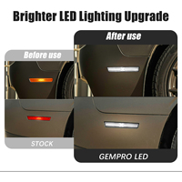 Lampu Penanda Samping Mobil Bentuk X Depan Belakang untuk Dodge Charger 2015-2021 Lampu Parkir Fender LED Putih 4 Pcs Lengkap
