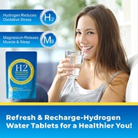 Comprimés d'hydrogène moléculaire H2 de marque privée OEM puissants antioxydants et meilleure hydratation 120 comprimés pour adultes comprimés d'hydrogène H2