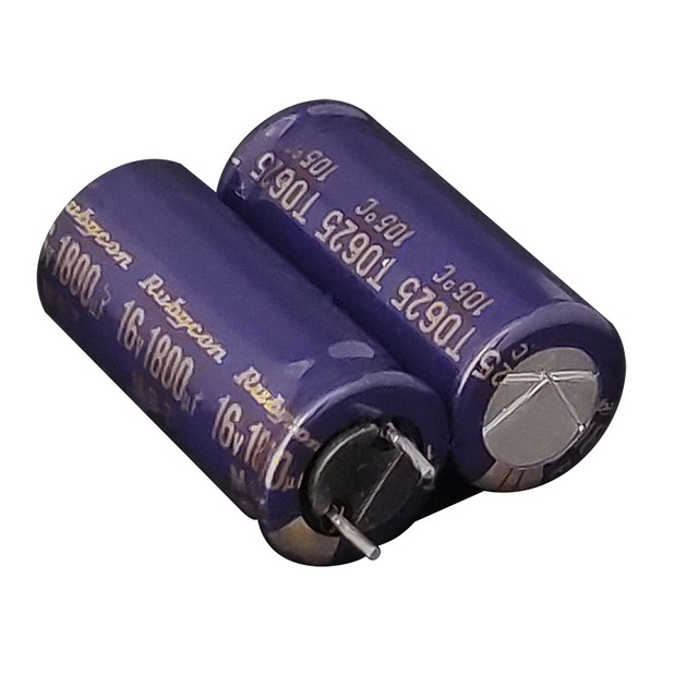 1800uf 16V Rubycon Computer Motherboard Filtering Direct Insertion Aluminum Electrolytic Capacitor 10uf