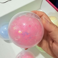 Nouvelle boîte mystère de balles squishy en slime cristallin à coque croustillante, jouet anti-stress à rebond lent ASMR