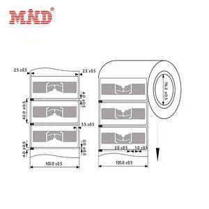 Uhf rfid विंडशील्ड स्टिकर 860 960mhz किराये की कार बेड़े प्रबंधन और हवाई अड्डा पार्किंग - Product Image 5