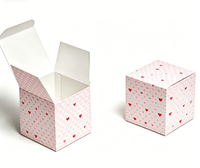 Meilleures ventes - Mini boîte cadeau écologique en carton recyclé, boîte à rabat personnalisée pour les cadeaux de baby shower, emballage de bonbons