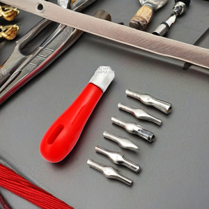 Vente chaude <span class=keywords><strong>Lino</strong></span> Cutter Set Tampon En Caoutchouc Outils De Sculpture Linoléum Cutter 5 Assortiment Pour Fournitures D'art - Product Image 6