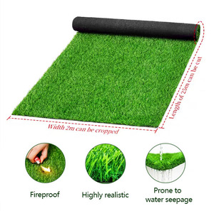 <span class=keywords><strong>Gazon</strong></span> artificiel ignifuge, imperméable et écologique pour aménagement paysager intérieur/extérieur, installation facile, 20-60 mm, faible entretien, impeccable - Product Image 3