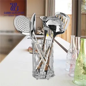 Arabic style 201SS Kitchen Utensils Sets 7pcs Cooking Skimmer Soup Ladle Scoop Slot Stainless Steel Utensil Spatula kitchen Tool