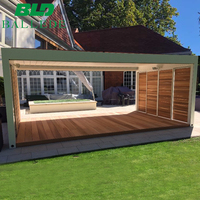 Pergola automatique de luxe 28'*40' de grande taille, pavillon moderne commercial pour restaurant, hôtel, plage