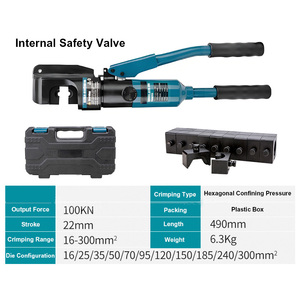Heavy Duty Integrated Hydraulic <b>Wire</b> Terminal <b>Crimping</b> <b>Tool</b>, Hexagonal <b>Crimping</b> With Rotatable Die Head&Safety Protection System - Product Image 6