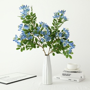 Flor Artificial Clásica de Tallo Único con 3 Ramas de Seda (Michelia/<span class=keywords><strong>Jacaranda</strong></span>/Crape Myrtle) para Boda con Aspecto de Alta Gama - Product Image 2
