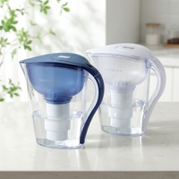 Filter Air Alkali Pemurni Air Karbon Aktif Resin Penukar Ion Pitcher Filter Air Efisiensi Tinggi Pitcher Air Tahan Lama NSF42