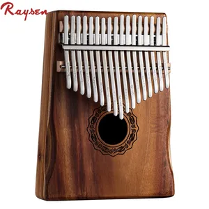 Hotsale 17 clés kalimba kit avec accoudoir en bois massif doigt piano acajou koa noyer