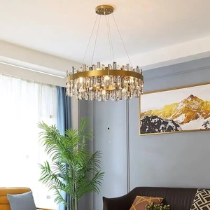 Moderne Luxe Hanglampen Kristallen Kroonluchter Goud Verlichting Led Hanglampen Kristallen Kroonluchter - Product Image 4