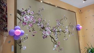 定制现代设计3D雕刻工艺背景墙板客厅绣花板皮革别墅酒店 - Product Image 3