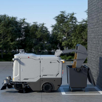 Balayeuse de parking électrique autotractée, alimentée par batterie, machine de nettoyage de sol extérieur, aspiration de 20000 Pa