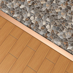 Azulejo de cerámica de aluminio impermeable de fácil instalación, tira de transición de suelo en forma de T, perfil de borde de Metal, esquina de pared Exterior - Product Image 4