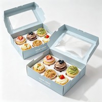 Boîte d'emballage pour sushi, cupcakes, biscuits, pain, beignets, desserts, impression en usine, recyclable, vente en gros, personnalisation, boîte en papier de qualité alimentaire