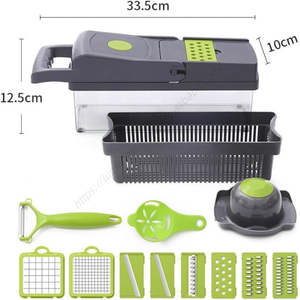 Cortador de Verduras Manual Multifuncional 16 en 1, Mandolina para Cebolla, Picador de Cocina - Product Image 4