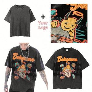 Clothing Manufacturer's Oversized Acid Washed Graphic Vintage T-<b>Shirts</b> for Men Custom Streetwear Heavyweight Men's T-<b>Shirt</b> - Product Image 2