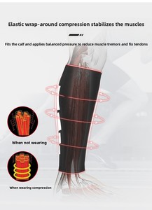 Manchons de Compression pour jambes de sport pour hommes et femmes en plein air <span class=keywords><strong>basket</strong></span>-ball Football cyclisme course Marathon équipement de protection - Product Image 4