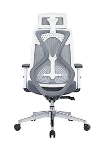 Silla de Oficina Ergonómica con Ruedas Giratorias, Tapizada en Malla Transpirable, Ajustable en Altura, Diseño Ejecutivo y Moderno - Product Image 3