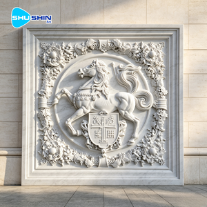 Relieve <span class=keywords><strong>de</strong></span> Animales en Mármol Tallado a Mano OEM, Mural Artístico 3D <span class=keywords><strong>de</strong></span> Alta Calidad para Decoración Interior <span class=keywords><strong>de</strong></span> Villas, Salas <span class=keywords><strong>de</strong></span> Estar y Pasillos - Product Image 5