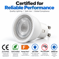 Ampoule LED GU10 en gros, projecteur LED 3 CCT 5W 7W 3000K 4000K 6500K 220-240V CE RoHS, éclairage intérieur à faisceau de 38 degrés