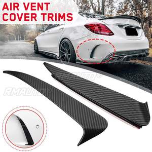 สปอยเลอร์คาร์บอนสไตล์ ABS 2 ชิ้น ฝาครอบช่องระบายอากาศ สำหรับรถเบนซ์ W205 C-Class ปี 2010 2011 2012 2013 2014 2015 2016 2017 2018 - Product Image 1