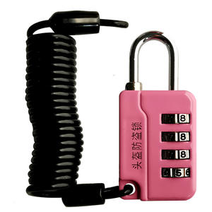 <span class=keywords><strong>Candado</strong></span> redondo de aleación de zinc para casco de motocicleta, <span class=keywords><strong>candado</strong></span> de combinación antirrobo para bicicleta con cuerda extendida para <span class=keywords><strong>candado</strong></span> de bicicleta de montaña - Product Image 5