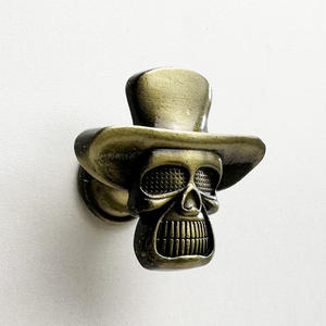 ลูกบิดดึงลิ้นชักทำจากสังกะสีอัลลอยด์เหมือนผีหมวกสุภาพบุรุษฮาโลวีนมือจับตู้กะโหลกศีรษะ - Product Image 6