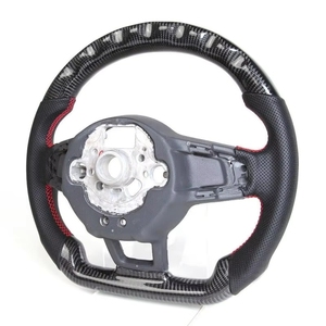 Volante Deportivo Personalizado de 3 Radios y 50MM con Agarre LED de Fibra de Carbono para VW <span class=keywords><strong>Golf</strong></span> 7/<span class=keywords><strong>GOLF</strong></span> <span class=keywords><strong>R6</strong></span> R MK7/6/5 - Product Image 5