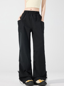 Pantalon de sport décontracté à séchage rapide pour femme, pantalon large, pantalon de parachutiste ample, pour homme, été - Product Image 2