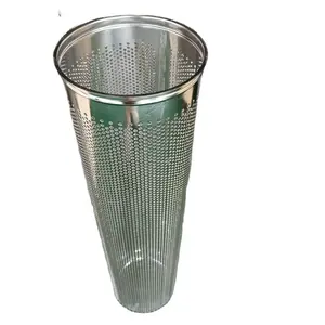 S.S.304 punching perforated metal filter housing for bag filter/Filter Mesh/Filter perforated mesh