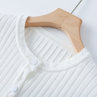 AIMEISI Ramadan - Cardigan élégant à manches longues en tricot, robe longue décontractée sans manches, ensembles en tricot deux pièces pour femmes