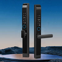 Cerradura Inteligente Delgada de Aluminio WECOM DQ2 con Tecnología Broken Bridge, Compatible con la Aplicación Tuya, Wi-Fi, Huella Dactilar, Memoria en la Nube, Tarjeta de Memoria, para Puertas de Madera/Acero