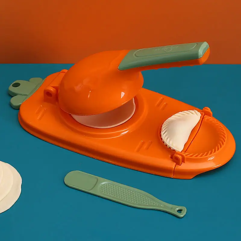 New Arrivals Kitchen Gadgets New Year Tool DIY Plastic Machine Manual 2 in 1 Dumpling Maker For Press Dumpling Maker Molds