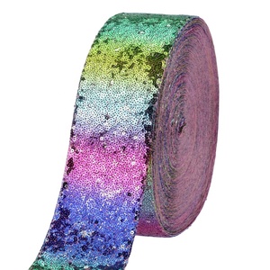 Ruy Băng Ren Kim Sa Lấp Lánh Bằng Vải Cầu Vồng <span class=keywords><strong>3</strong></span> Inch 75Mm Thiết Kế Mới - Product Image 6