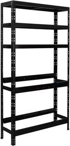 Freestanding Beverage <strong>Crate</strong> Rack 6 Boxes 3 Shelves 180x100x30 cm Black <strong>Drink</strong> <strong>Crate</strong> Stand for Water Beer Other - Product Image 2